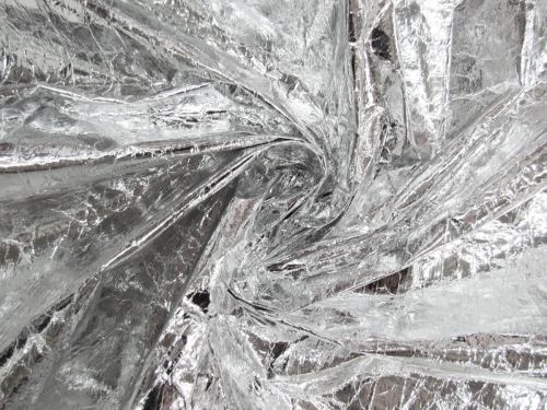 Great value Crinkle Foil Coated Polyester- Gleaming Silver #12600 available to order online New Zealand