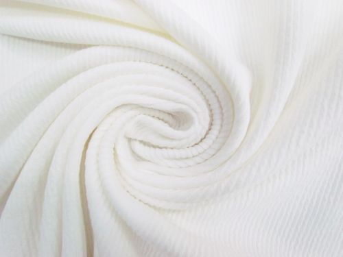 Great value Crinkle Stripe Rib Look Double Knit- Ivory #13143 available to order online New Zealand
