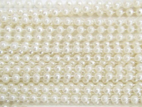 Great value 6mm Pearl Strand Trim- Ivory #T872 available to order online New Zealand
