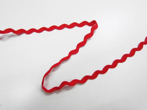 Great value 7mm Ric Rac Trim- Lobster Red #T911 available to order online New Zealand