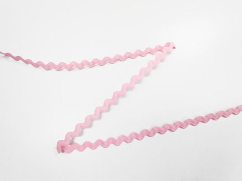 Great value 9mm Ric Rac Trim- Puff Pink #T913 available to order online New Zealand