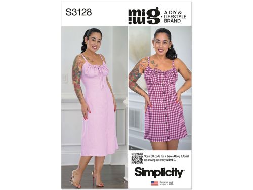 Great value *Seconds* Simplicity Pattern S3128 MISSES DRESS- Size K5 (8-10-12-14-16) available to order online New Zealand