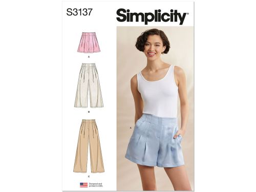 Great value *Seconds* Simplicity Pattern S3137 MISSES SKIRT / PANTS- Size R5 (14-16-18-20-22) available to order online New Zealand