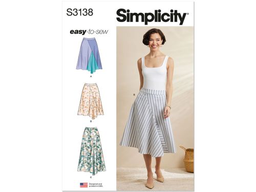 Great value *Seconds* Simplicity Pattern S3138 MISSES SKIRT / PANTS- Size Y5 (18-20-22-24-26) available to order online New Zealand
