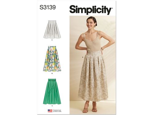 Great value *Seconds* Simplicity Pattern S3139 MISSES SKIRT / PANTS- Size H5 (6-8-10-12-14) available to order online New Zealand