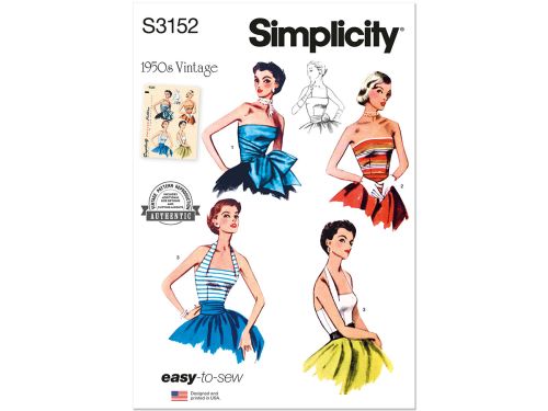 Great value *Seconds* Simplicity Pattern S3152 MISSES TOP / VEST- Size U5 (16-18-20-22-24) available to order online New Zealand