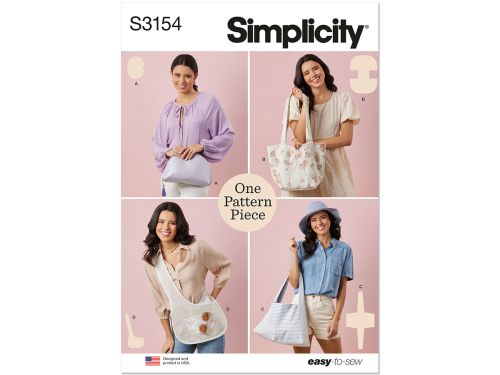 Great value *Seconds* Simplicity Pattern S3154 UNDEFINED ACCESSORIES- Size OS (ONE SIZE) available to order online New Zealand