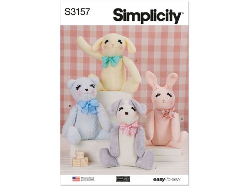 Great value *Seconds* Simplicity Pattern S3157 UNDEFINED STUFFED CRAFT- Size OS (ONE SIZE) available to order online New Zealand