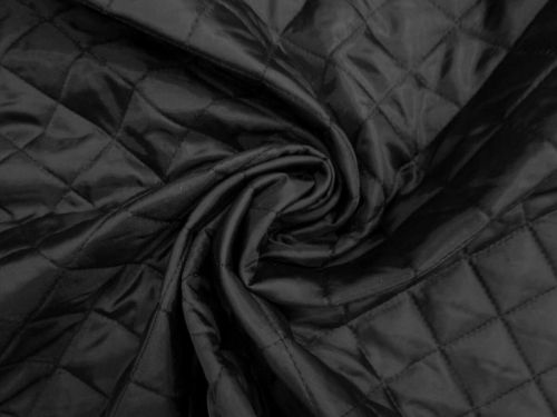 Great value Quilted Polyester- Charcoal Black #13919 available to order online New Zealand