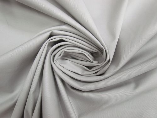 Great value Stretch Cotton Twill Suiting- Light Silver Grey #14242 available to order online New Zealand