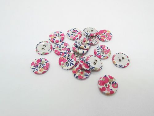 Great value 16mm Liberty Covered Button- Wiltshire Bud- B- FB694 available to order online New Zealand