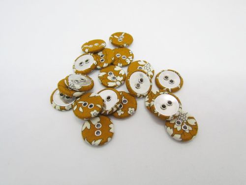 Great value 16mm Liberty Covered Button- Capel- B- FB695 available to order online New Zealand