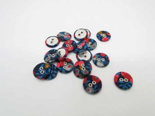 Great value 16mm Liberty Covered Button- Wiltshire- Q- FB696 available to order online New Zealand