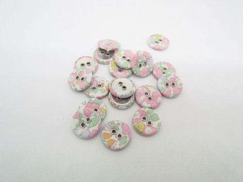 Great value 16mm Liberty Covered Button- Betsy Ann- H- FB698 available to order online New Zealand