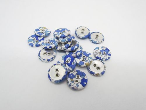 Great value 16mm Liberty Covered Button- Betsy Ann- G- FB700 available to order online New Zealand