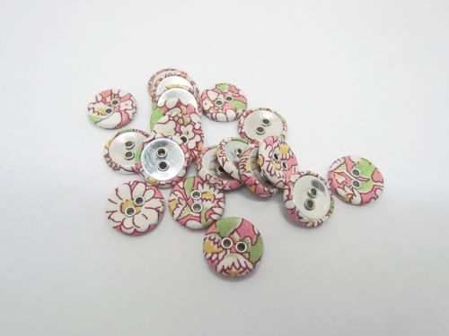 Great value 16mm Liberty Covered Button- Alice- WA- FB702 available to order online New Zealand