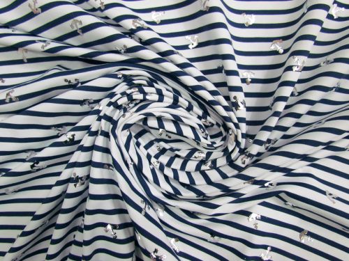 Great value Ancors Aweigh Stripe Matte Spandex #14269 available to order online New Zealand