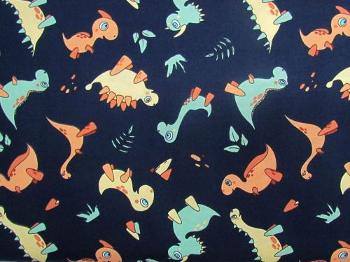 Great value Dynamic Dinos Cotton- Navy #PW1580 available to order online New Zealand