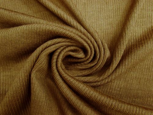 Great value 2x2 Wool Blend Rib Knit- Olive Brown #14360 available to order online New Zealand