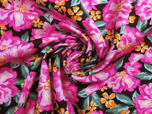 Great value Peonies In Paradise Linen Viscose #14364 available to order online New Zealand