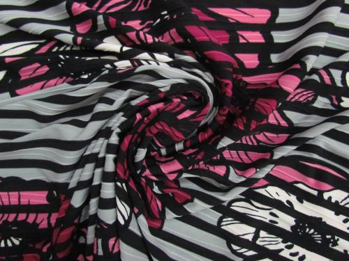 Great value Poppy Fields Stripe Jersey- Silver #14418 available to order online New Zealand