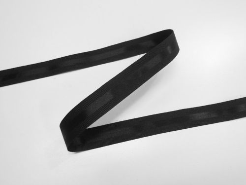 Great value 20mm Satin Stripe Grosgrain Ribbon- Black #T1167 available to order online New Zealand