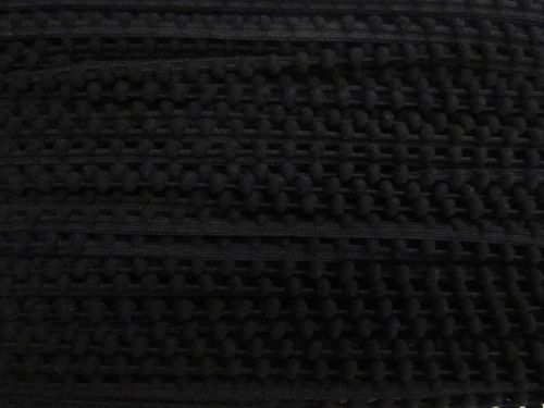 Great value 10mm Mini Pom Pom Trim- Black #T1201 available to order online New Zealand