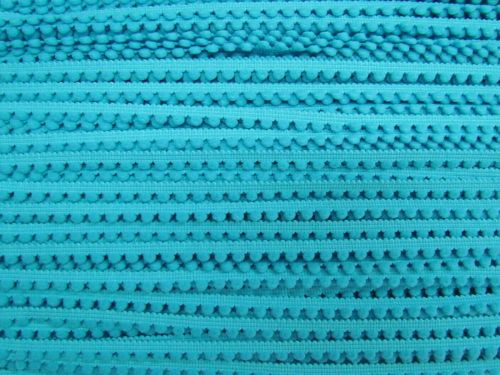 Great value 8mm Stretch Pom Pom Trim- Aqua #T1203 available to order online New Zealand
