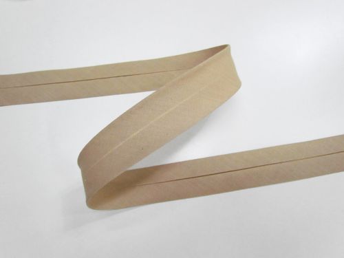 Great value 30mm Poly Cotton Bias Binding- Beige #T1267 available to order online New Zealand