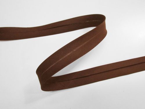 Great value 25mm Poly Cotton Bias Binding- Chocolate Brown #T1279 available to order online New Zealand