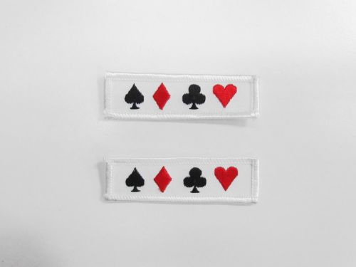Great value Sew On Patch Motif- Card Suits- 2 Pack- P05 available to order online New Zealand