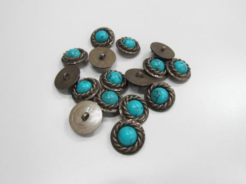 Great value 24mm Shank Button- Turquoise- FB721 available to order online New Zealand