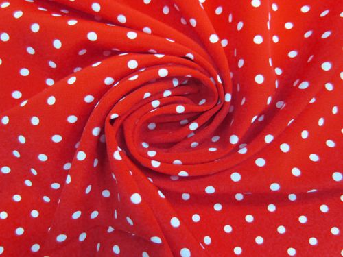 Great value Red Apple Spot Lightweight Crepe #14781 available to order online New Zealand