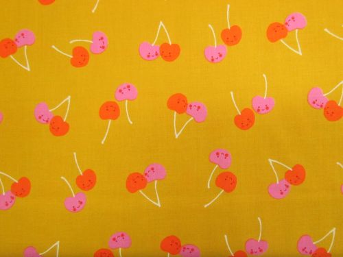Great value Ruby Star Society Cotton- Trinketry- Cherry Friends- Goldenrod available to order online New Zealand