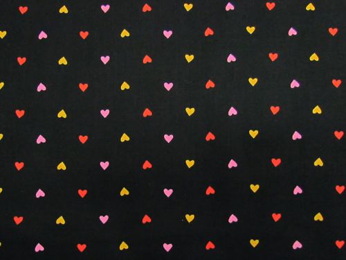 Great value Ruby Star Society Cotton- Trinketry- Hearts- Black available to order online New Zealand