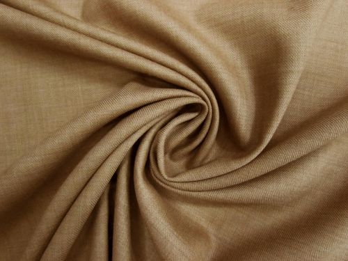 Great value Stretch Wool Blend Twill Suiting- Soft Brown #14977 available to order online New Zealand