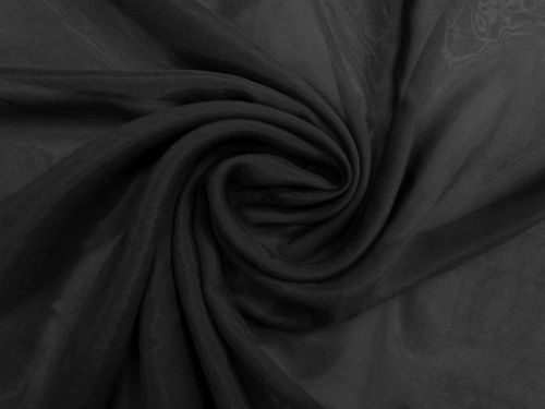 Great value Silk Viscose Voile- Graphite Black #15046 available to order online New Zealand