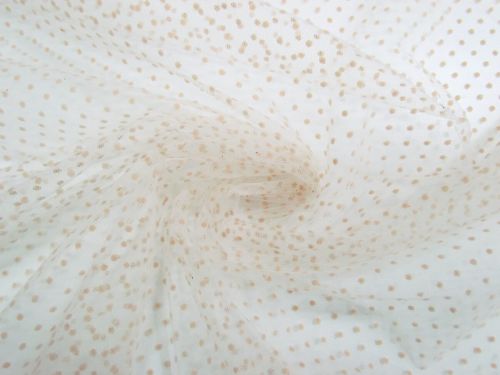 Great value Mini Velvet Flocked Spot Net- Biscuit Beige #15196 available to order online New Zealand