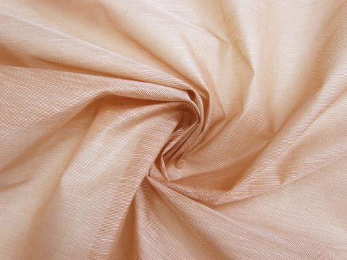 Great value Silk Linen Slub Organza- Soft Orange Brown #15232 available to order online New Zealand