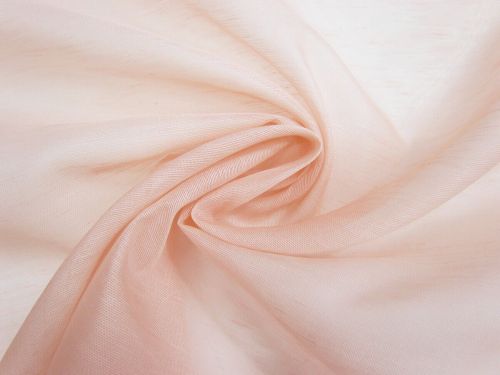 Great value Silk Linen Slub Organza- Ballet Pink #15233 available to order online New Zealand