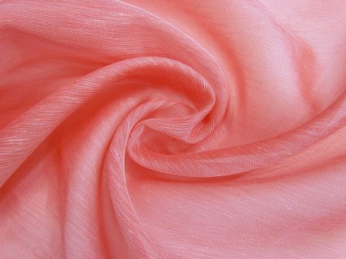 Great value Silk Linen Slub Organza- Popsicle Pink #15234 available to order online New Zealand