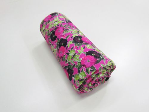 Great value 1m Mini Roll Remnant- Vibrant Flowerbed Spandex available to order online New Zealand
