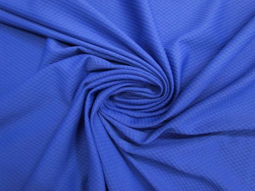 Great value Honeycomb Waffle Spandex- Royal Blue #15313 available to order online New Zealand