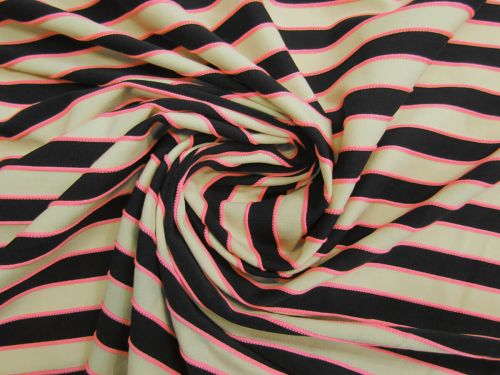 Great value *Seconds* Liquorice Allsorts Stripe Spandex #15672 available to order online New Zealand
