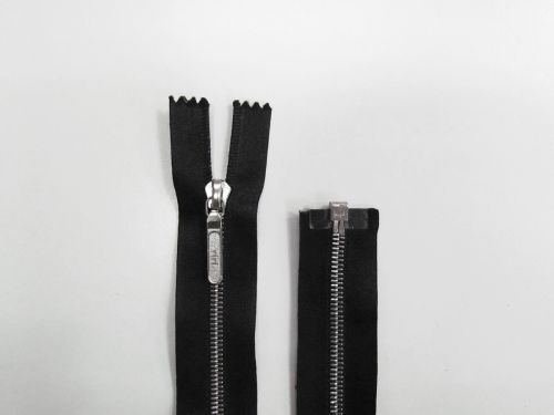 Great value 70cm Riri Satin Metal Open End Zip- Black #TRW293 available to order online New Zealand