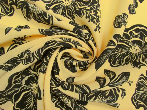 Great value Mango Floral Silk Crepe De Chine #15420 available to order online New Zealand