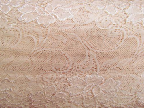 Great value *Seconds* 17cm Dainty Petals Stretch Lace Trim- Pink #T1440 available to order online New Zealand