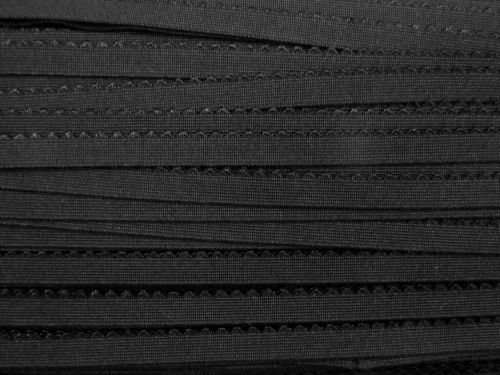 Great value 11mm Lingerie Picot Elastic- Soot Black #T1447 available to order online New Zealand