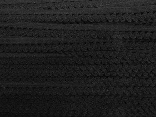 Great value 14mm Wave Decorative Elastic- Black #T1456 available to order online New Zealand