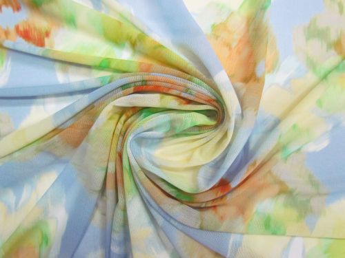 Great value Perfume Petals 2 Way Stretch Mesh- Blue #15466 available to order online New Zealand
